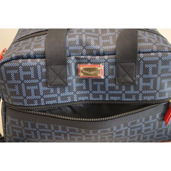 Tommy Hilfiger 69J6572-410 Unisex Blue Allover Print Travel Duffle Bag - Picture 11 of 11